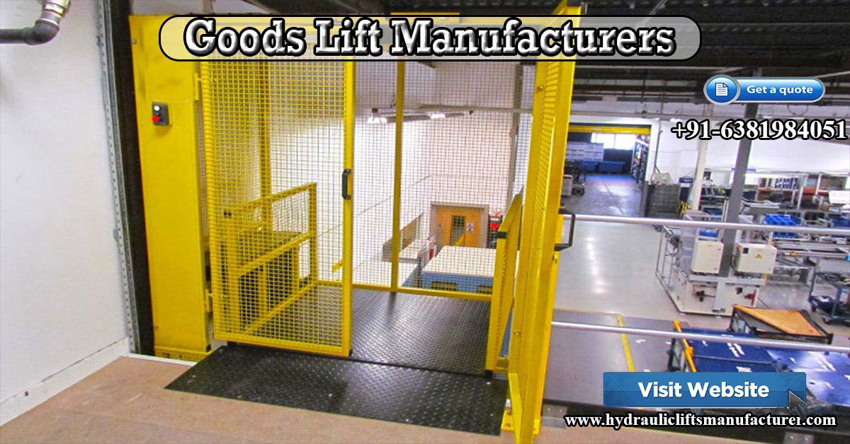 Hydraulic Goods Lift ManufacturersHyderabadVijayawadaGunturKakinada
